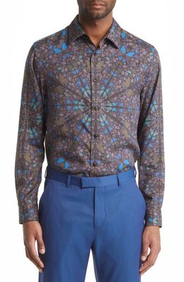Ted Baker London Parlee Butterfly Print Shirt in Blue