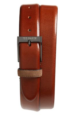 Ted Baker London Pests Leather Belt in Tan