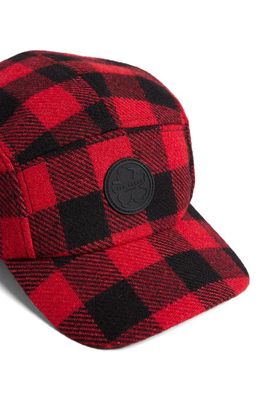 Ted Baker London Pettio Check Baseball Cap in Red