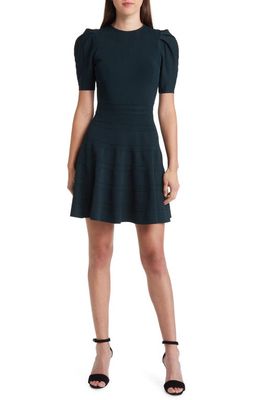 Ted Baker London Puff Sleeve Dress in Dark Green