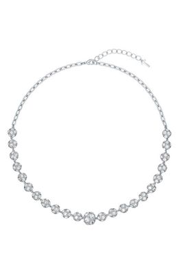 Ted Baker London Raegany Razzle Dazzle Crystal Ball Pavé Necklace in Silver Tone Clear Crystal