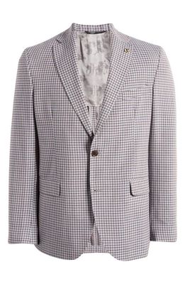 Ted Baker London Ralph Check Extra Slim Fit Wool Sport Coat in Light Grey