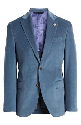 Ted Baker London Ralph Extra Slim Fit Stretch Cotton Corduroy Sport Coat in Light Blue