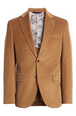 Ted Baker London Ralph Extra Slim Fit Stretch Cotton Corduroy Sport Coat in Tan