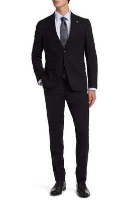 Ted Baker London Robbie Extra Slim Fit Wool Suit in Black