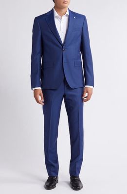 Ted Baker London Roger Extra Slim Fit Blue Wool Suit 