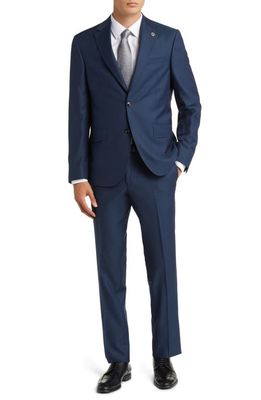 Ted Baker London Roger Extra Slim Fit Solid Wool Suit in High Blue