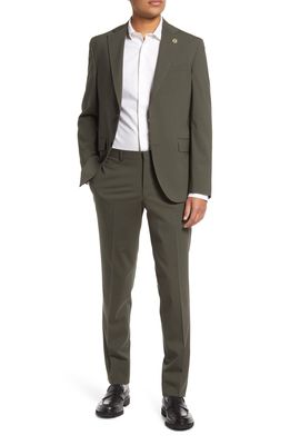 Ted Baker London Roger Extra Slim Fit Stretch Wool Suit in Green