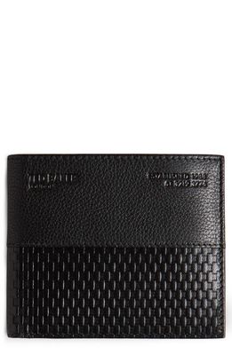 Ted Baker London Romul Textured Bifold Wallet in Black