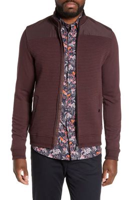 Ted Baker London Sardin Quilted Jacket in Dark Red