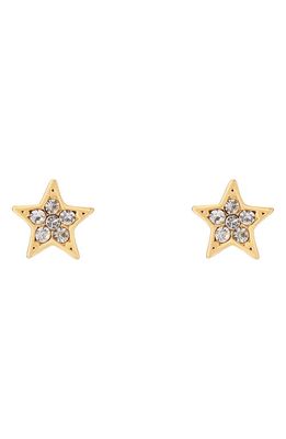 Ted Baker London Sidneyy Pavé Star Earrings in Gold Tone Clear Crystal