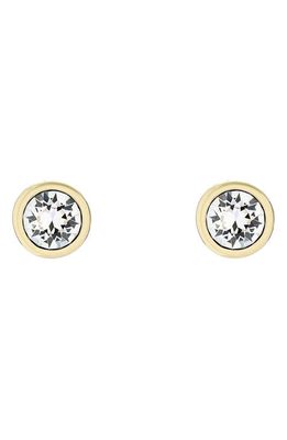 Ted Baker London Sinaa Crystal Stud Earrings in Gold Tone Clear Crystal