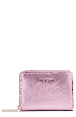 Ted Baker London Small Lilleee Zip Around Leather Wallet in Pink