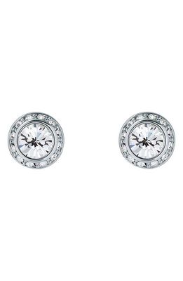Ted Baker London Soletia Solitaire Crystal Halo Stud Earrings in Silver Tone Clear Crystal