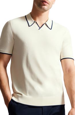 Ted Baker London Stortfo Stretch Polo in Stone