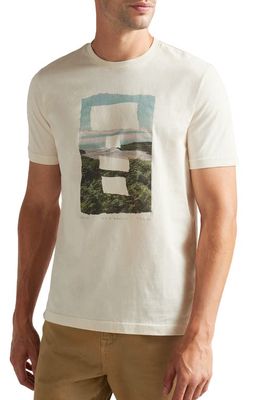 Ted Baker London Stovie Graphic Tee in Natural