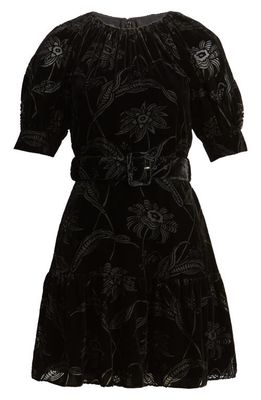 Ted Baker London Tilly Puff Sleeve Fit & Flare Minidress in Black