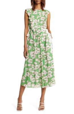 Ted Baker London Tindraa Floral Shirtdress in Green