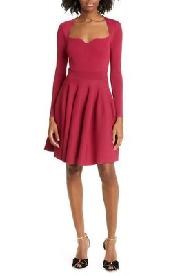 Ted Baker London Viennia Long Sleeve Sweater Dress in Deep Pink