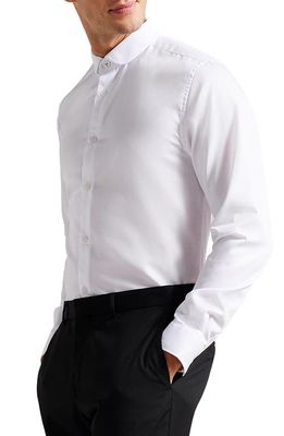 Ted Baker London Witfor Button-Up Shirt in White
