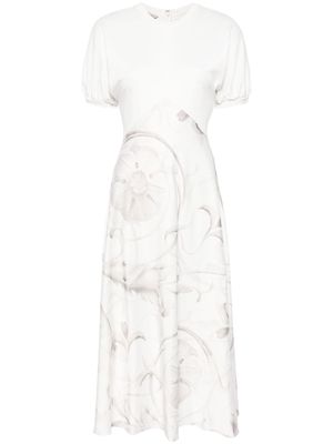Ted Baker Magylee floral-print dress - White