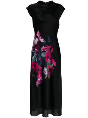 Ted Baker Rahelee floral-print dress - BLACK