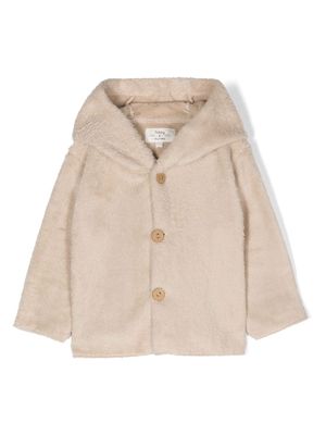 TEDDY & MINOU button-up fleece jacket - Neutrals