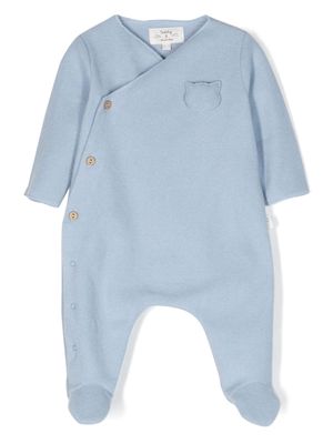 TEDDY & MINOU button-up jersey pajamas - Blue