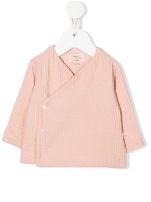 TEDDY & MINOU double-breasted fitted cardigan - Pink