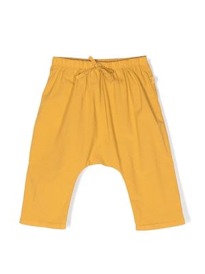 TEDDY & MINOU drop-crotch drawstring trousers - Yellow