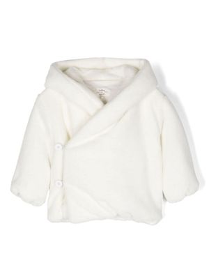 TEDDY & MINOU hooded faux-fur jacket - White