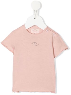 TEDDY & MINOU logo-print T-shirt - Pink