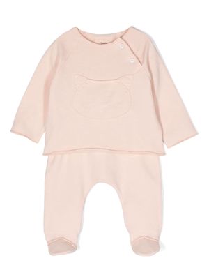 TEDDY & MINOU long-sleeve cotton trousers set - Pink