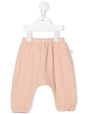 TEDDY & MINOU straight-leg track trousers - Pink