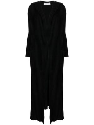 Teddy Cashmere Amalfi rib-knit cashmere cardigan - Black
