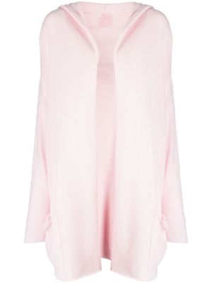 Teddy Cashmere drop-shoulder cashmere cardi-coat - Pink