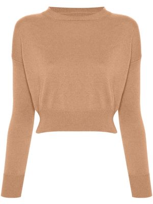 Teddy Cashmere Genova cashmere crop top - Brown