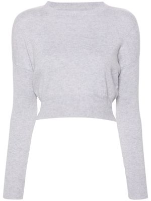 Teddy Cashmere Genova cashmere cropped jumper - Grey