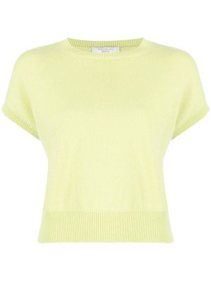 Teddy Cashmere knitted cashmere crop top - Green