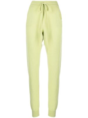 Teddy Cashmere knitted cashmere track pants - Green