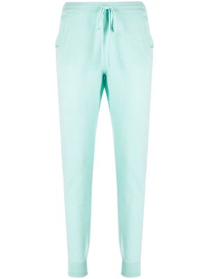 Teddy Cashmere Milano elasticated-waist cashmere tapered trousers - Green