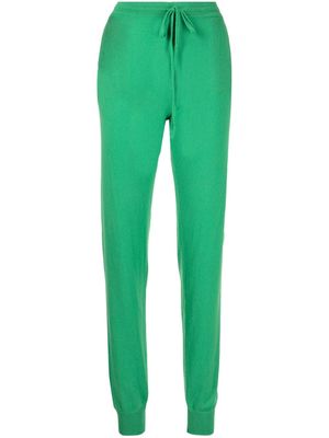 Teddy Cashmere Milano elasticated-waist cashmere track pants - Green