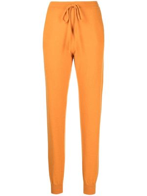 Teddy Cashmere Milano elasticated-waist cashmere track pants - Orange