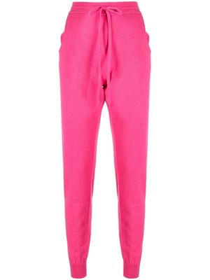 Teddy Cashmere Milano elasticated-waist cashmere track pants - Pink