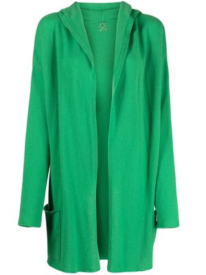 Teddy Cashmere Napoli cashmere hooded cardigan - Green