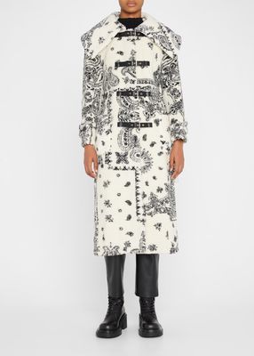 Teddy Paisley Belted Coat