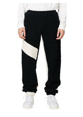 Teddy Patchwork Track Pants