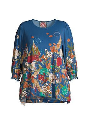 Tee Bee Paisley Floral Blouse