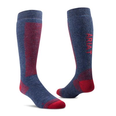 TEK Merino Socks in Navy/Red, Size: XS/S Regular by Ariat