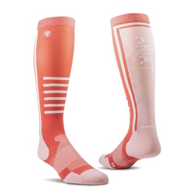 TEK Slimline Performance Socks in Faded Rose Blush by Ariat